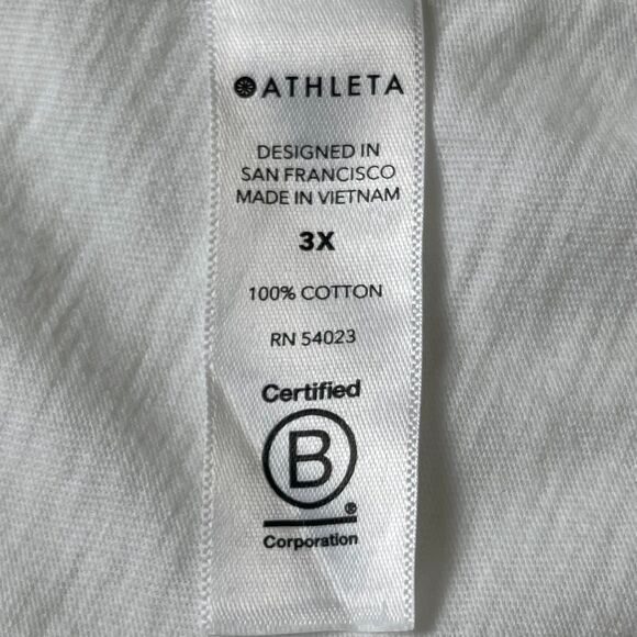 Athleta Women’s Tee Plus 3X Move With Pride Tie-Dye Organic Cotton Short Sleeve - Picture 11 of 11